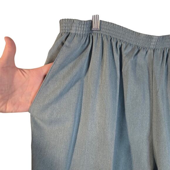 Alfred Dunner 18 Soft Blue-Gray Pants/Trousers [0411] - Picture 3 of 8